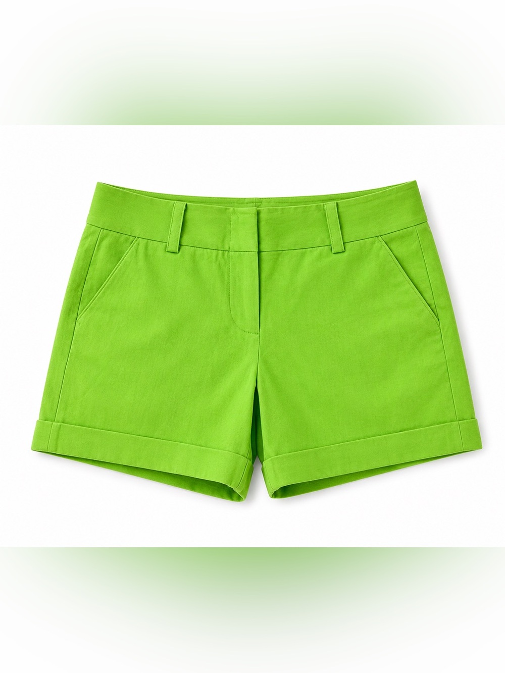 Vince Camuto Green chino tailored shorts women's sz 6